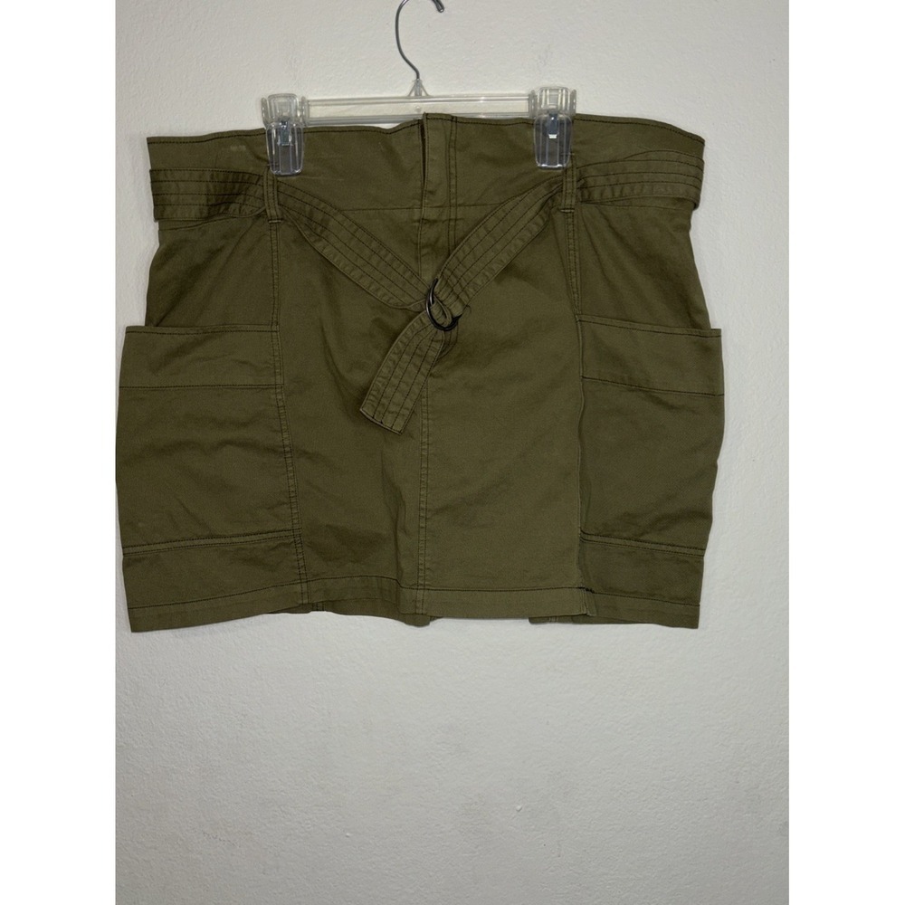 Belted Wild Fable Olive Green Short Skirt Size 1X